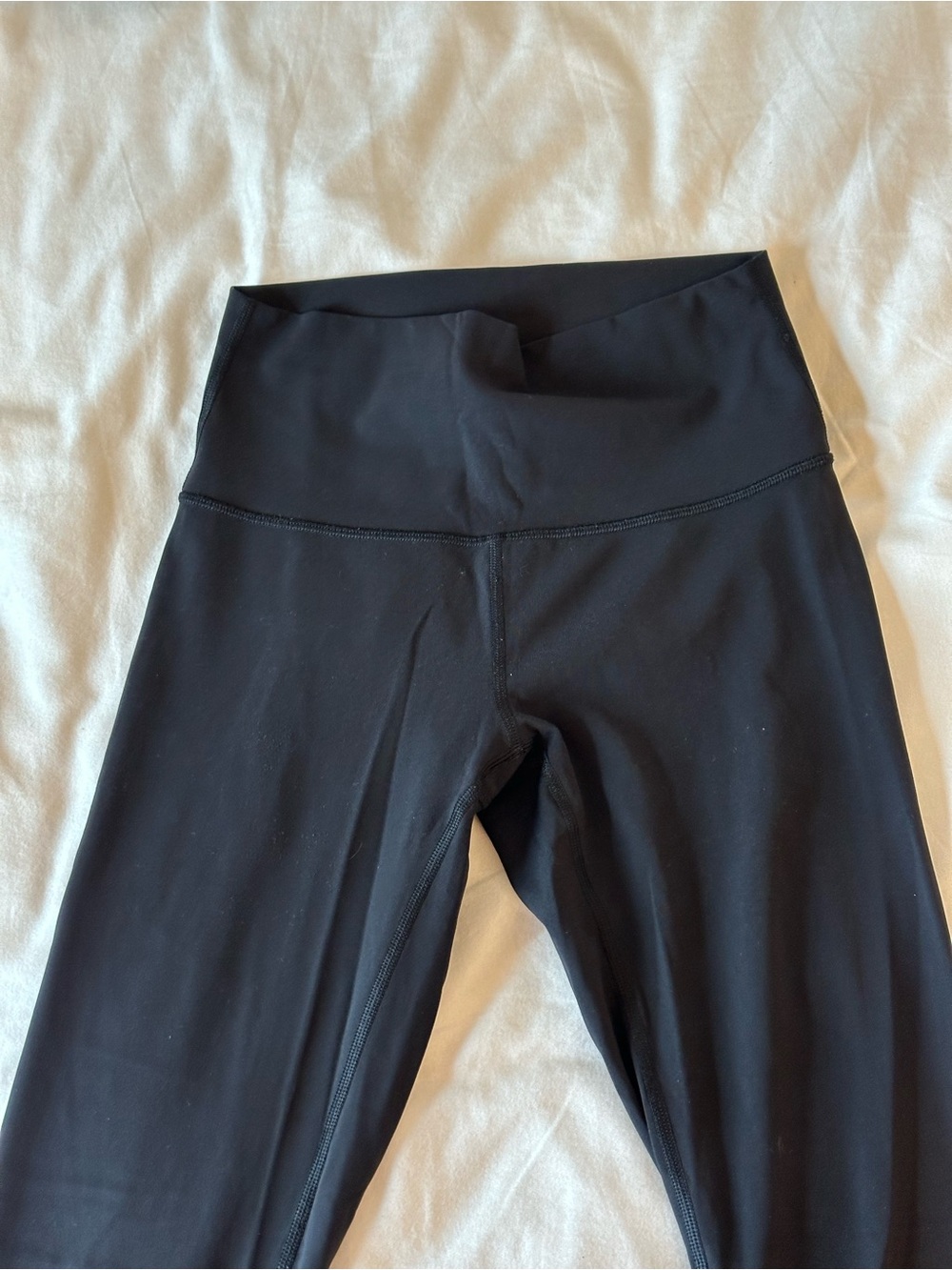 Lulu Lemon Black High-Waist Crop Leggings
